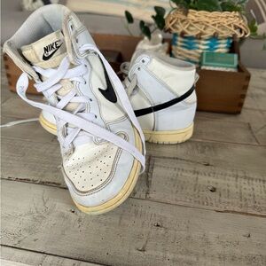 Nike dunk antique  Kids light blue and cream High-Top Sneakers